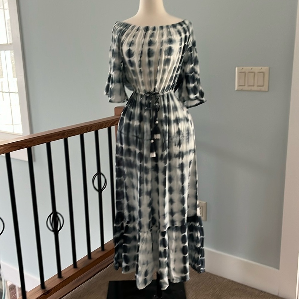 Blue island maxi dress